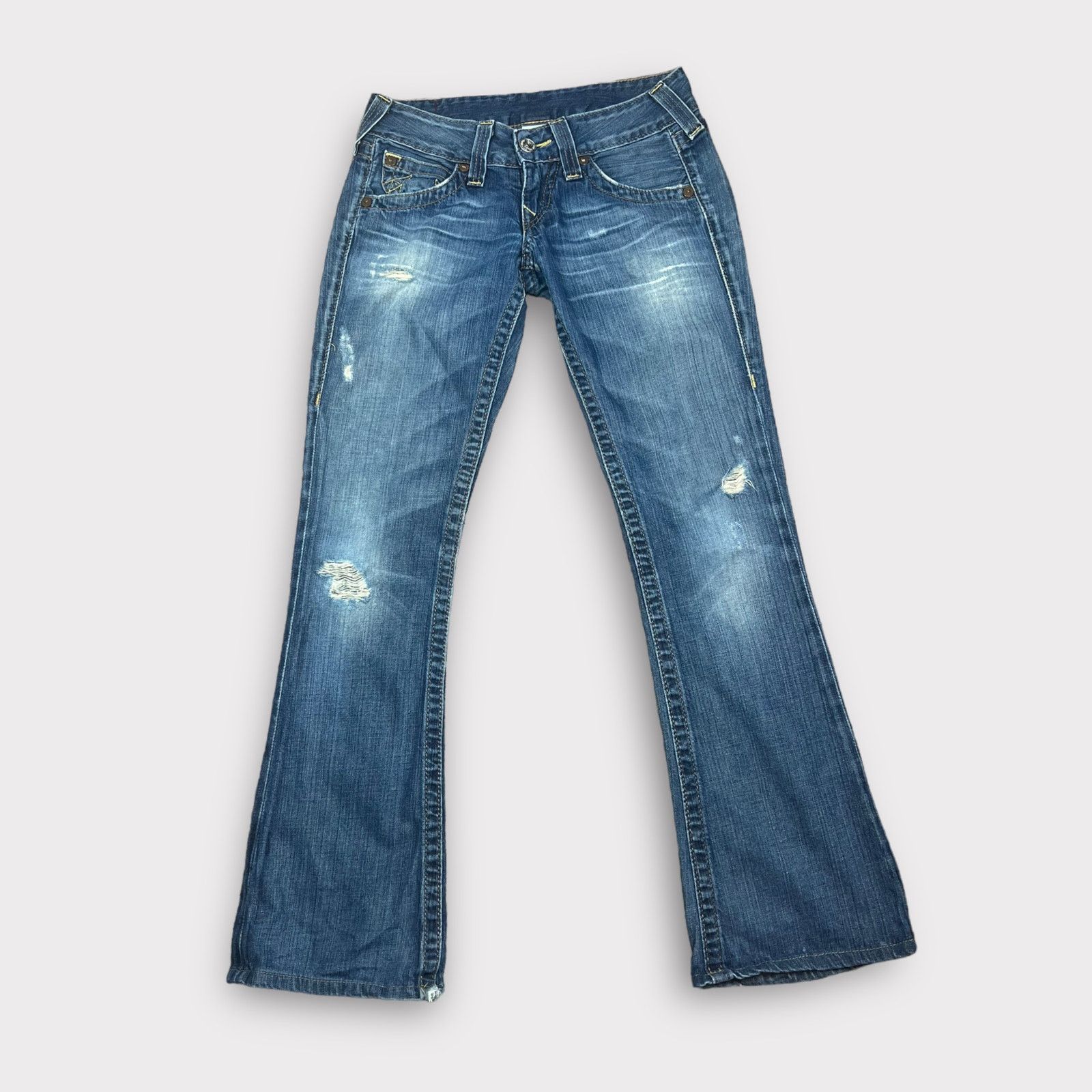 True Religion Bobby Bootcut Vintage Y2K Jeans Distressed