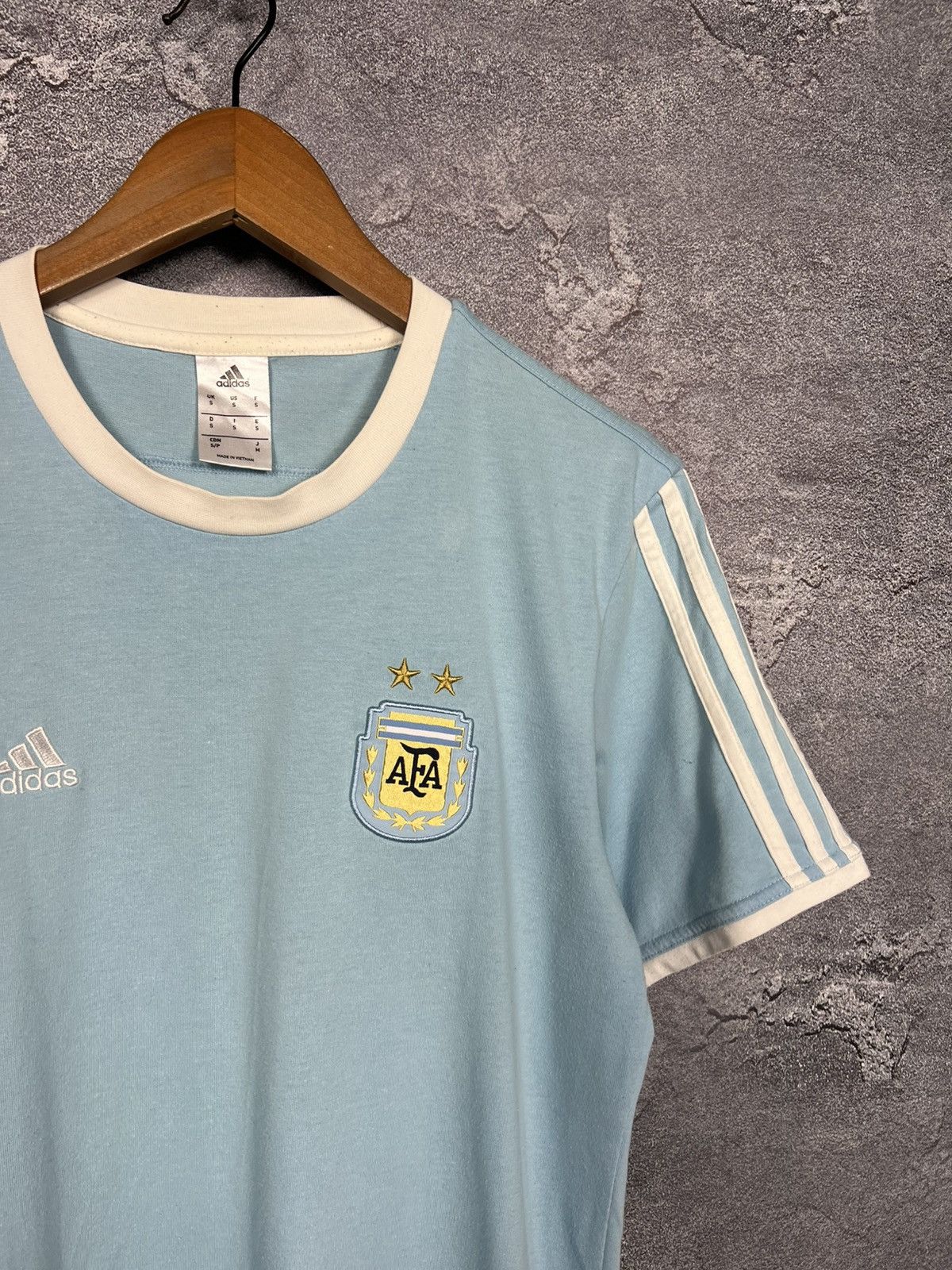 Adidas Vintage 2014 Adidas Argentina #10 Messi Cotton T-shirt Tee Size US S / EU 44-46 / 1 - 4 Thumbnail