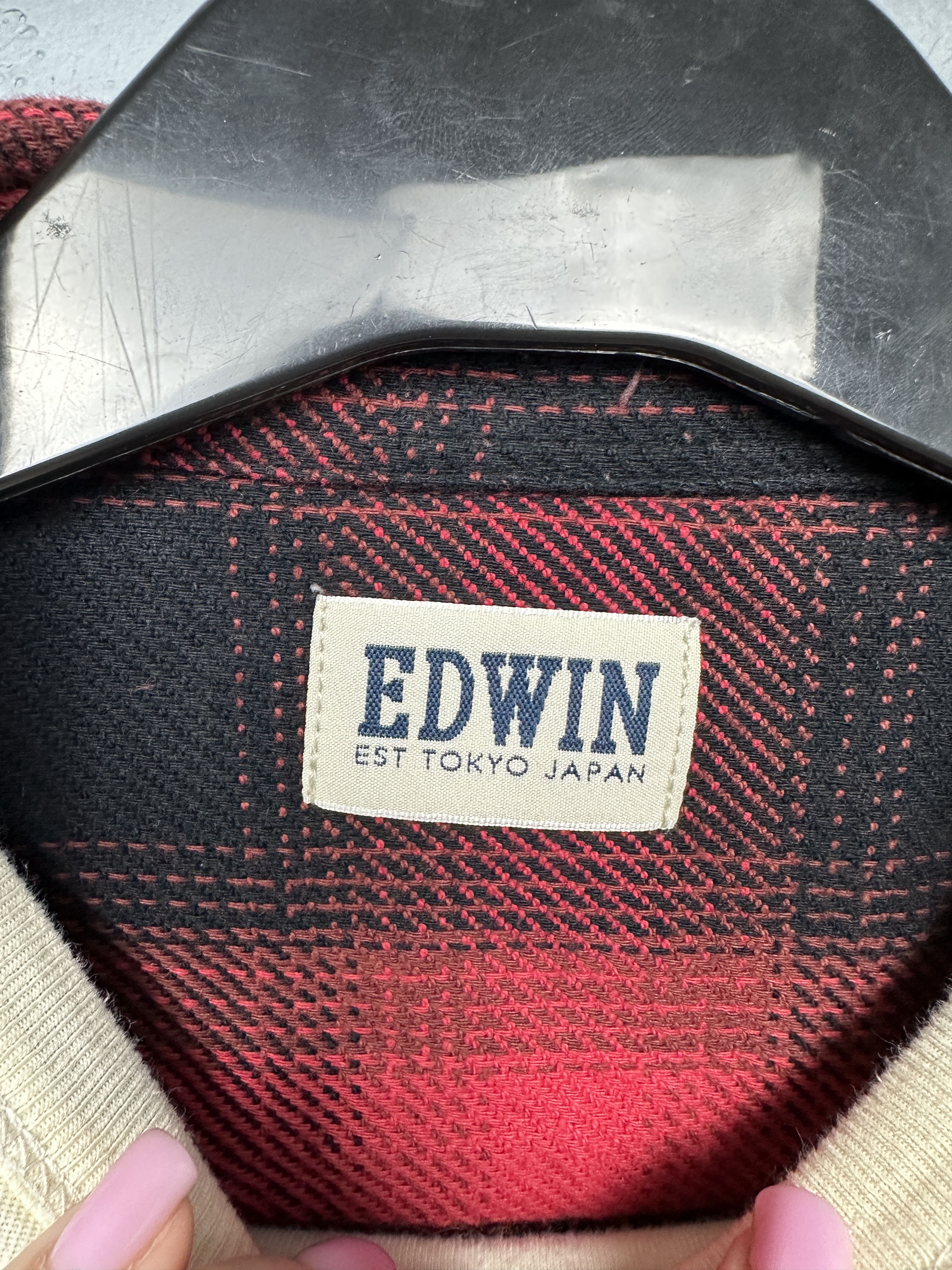 Edwin × Flannel Edwin Mens Flannel Labour Plaid Shirt Size US L / EU 52-54 / 3 - 3 Thumbnail