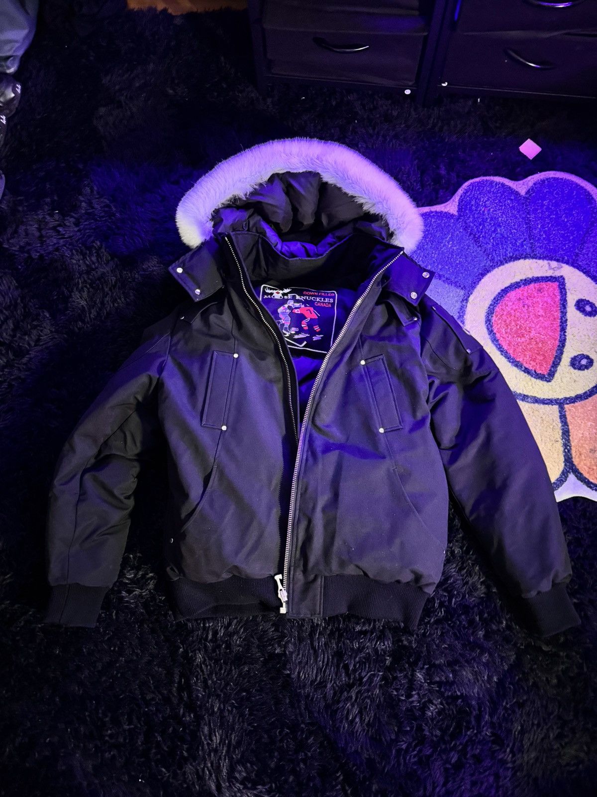 Moose Knuckles BALLISTIC BOMBER JACKET FUR Size US XXL / EU 58 / 5 - 1 Thumbnail
