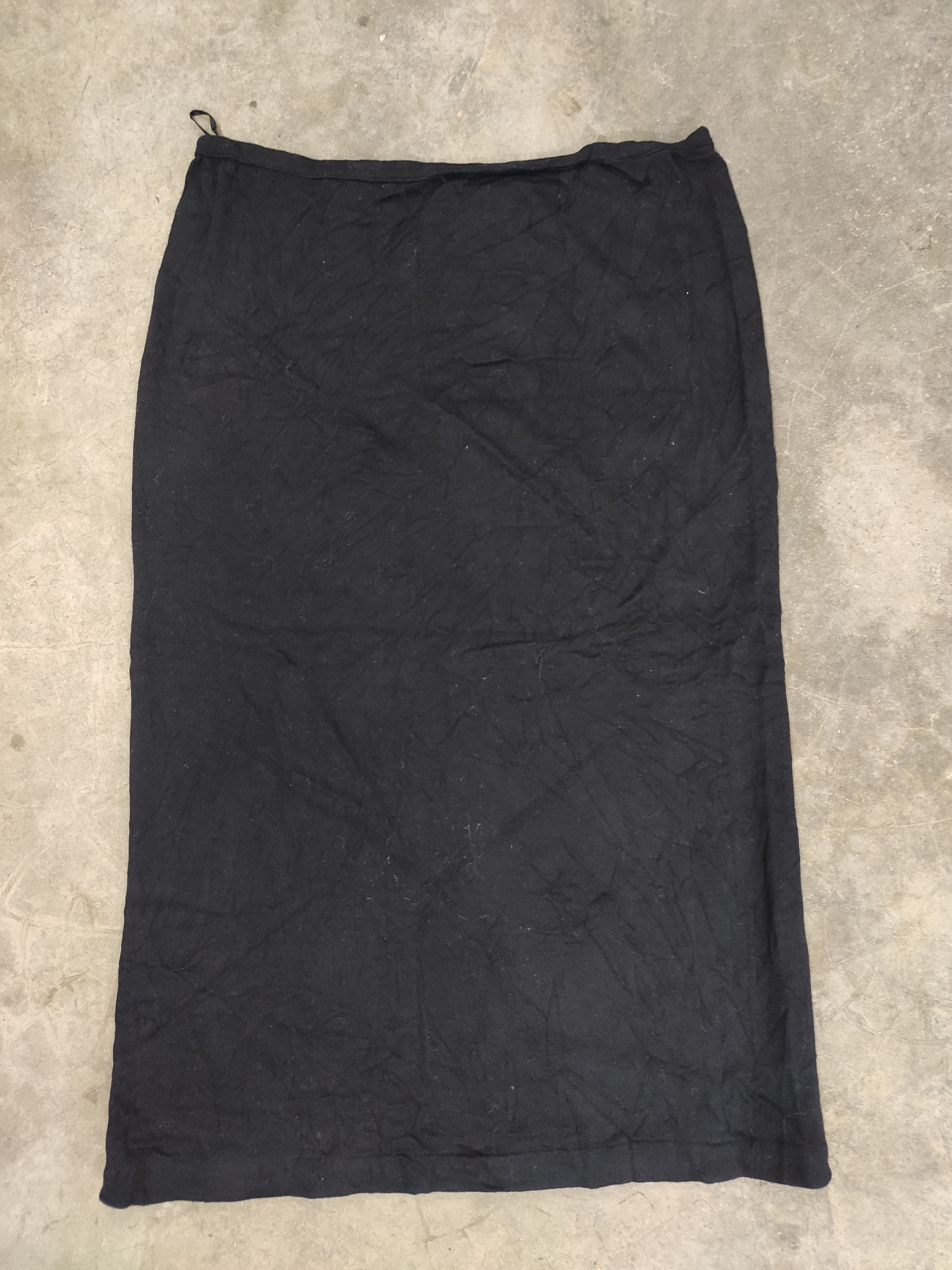 image of Vintage 80's Vintage Comme Des Garcons Skirt Black Wool, Women's (Size 33)