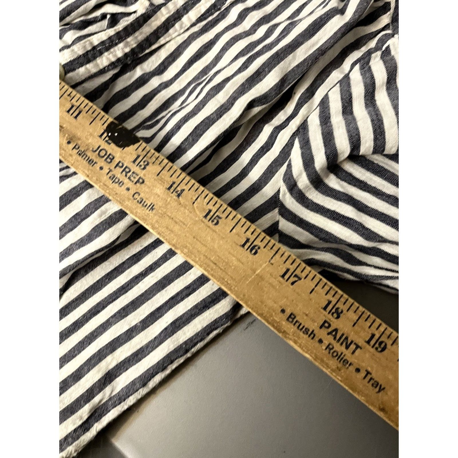 Old Navy Old Navy Blouse Womens Size Small Multicolor Blue White Striped Long Sleeve Henley Shirt Women Size S / US 4 / IT 40 - 6 Thumbnail