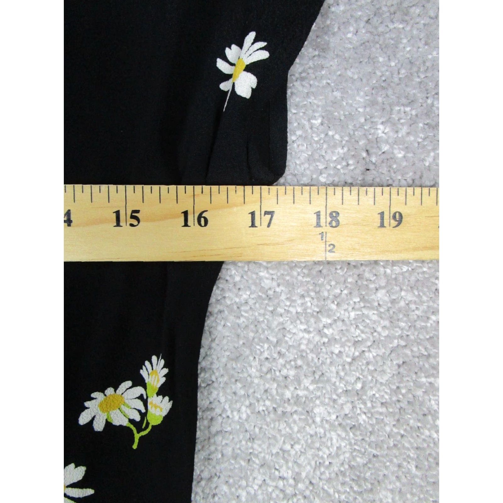 Madewell Madewell Top Womens XS Black Floral Wrap Blouse Size XS / US 0-2 / IT 36-38 - 6 Thumbnail