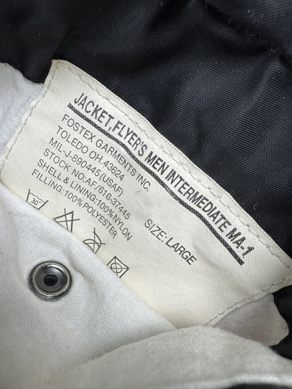 Vintage Vintage 90s MA-1 flyers flight nylon bomber jacket military Size US L / EU 52-54 / 3 - 10 Thumbnail