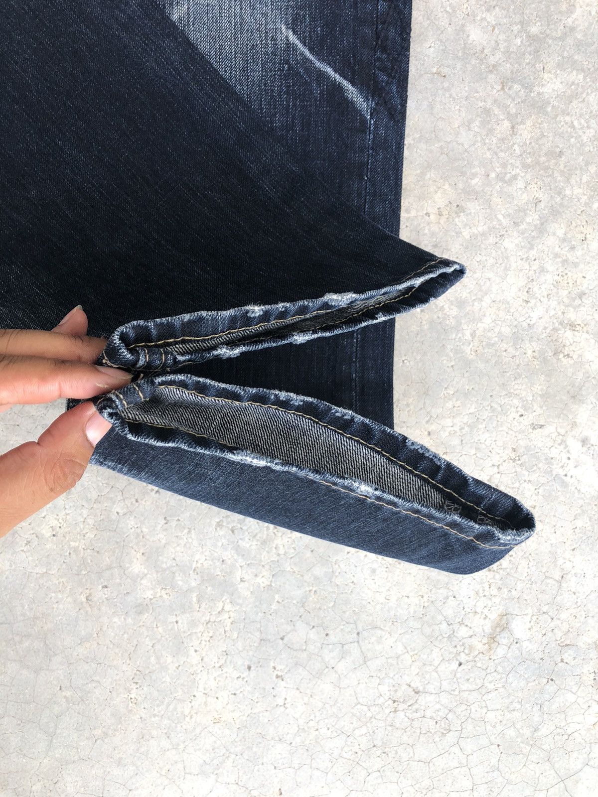PPFM PPFM Double Waist Distressed Denim Punk Style Size US 31 - 13 Thumbnail