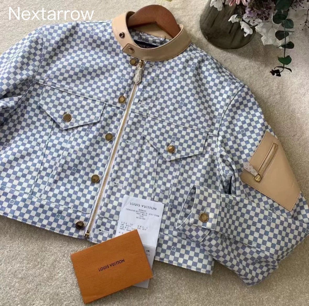 Louis Vuitton LOUIS VUITTON Checkerboard Zipper Opening Short Jacket Size US S / EU 44-46 / 1 - 1 Thumbnail