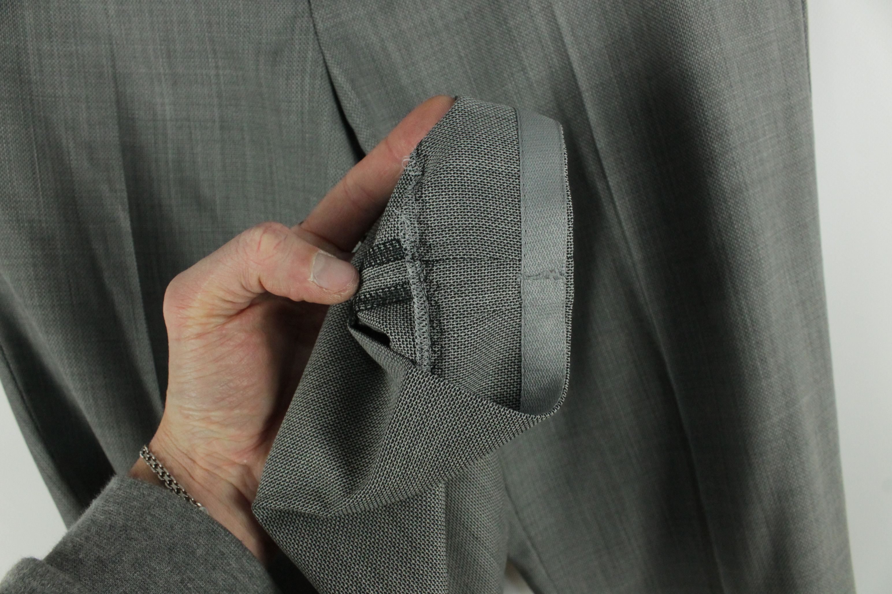 Hugo Boss Hugo Boss Novan5/Ben2 Slim Fit Gray Light 140's Wool Suit Size 44R - 15 Thumbnail