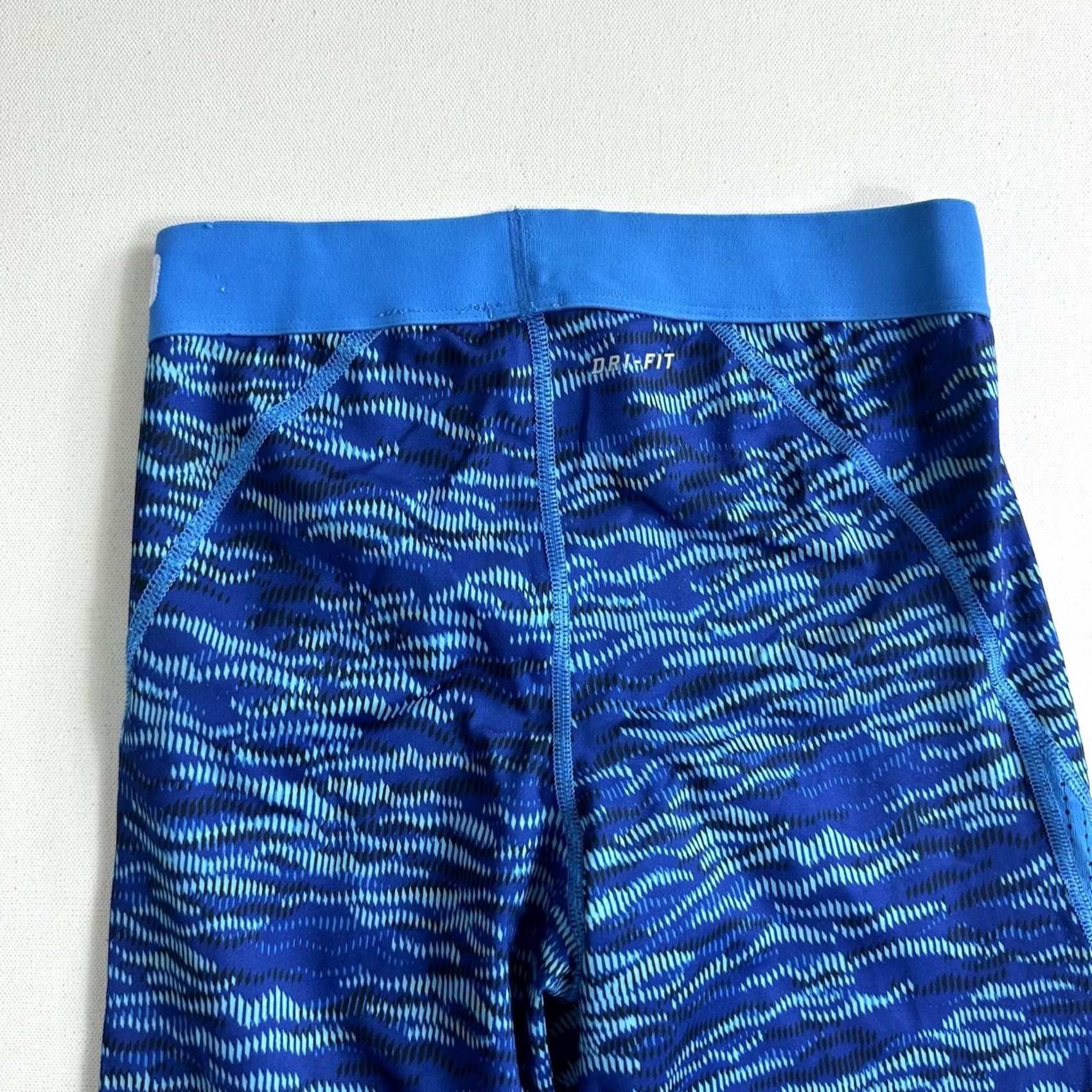 Nike Nike Pro Dri-Fit Womens Small Blue Active Leggings Size 28" / US 6 / IT 42 - 6 Thumbnail