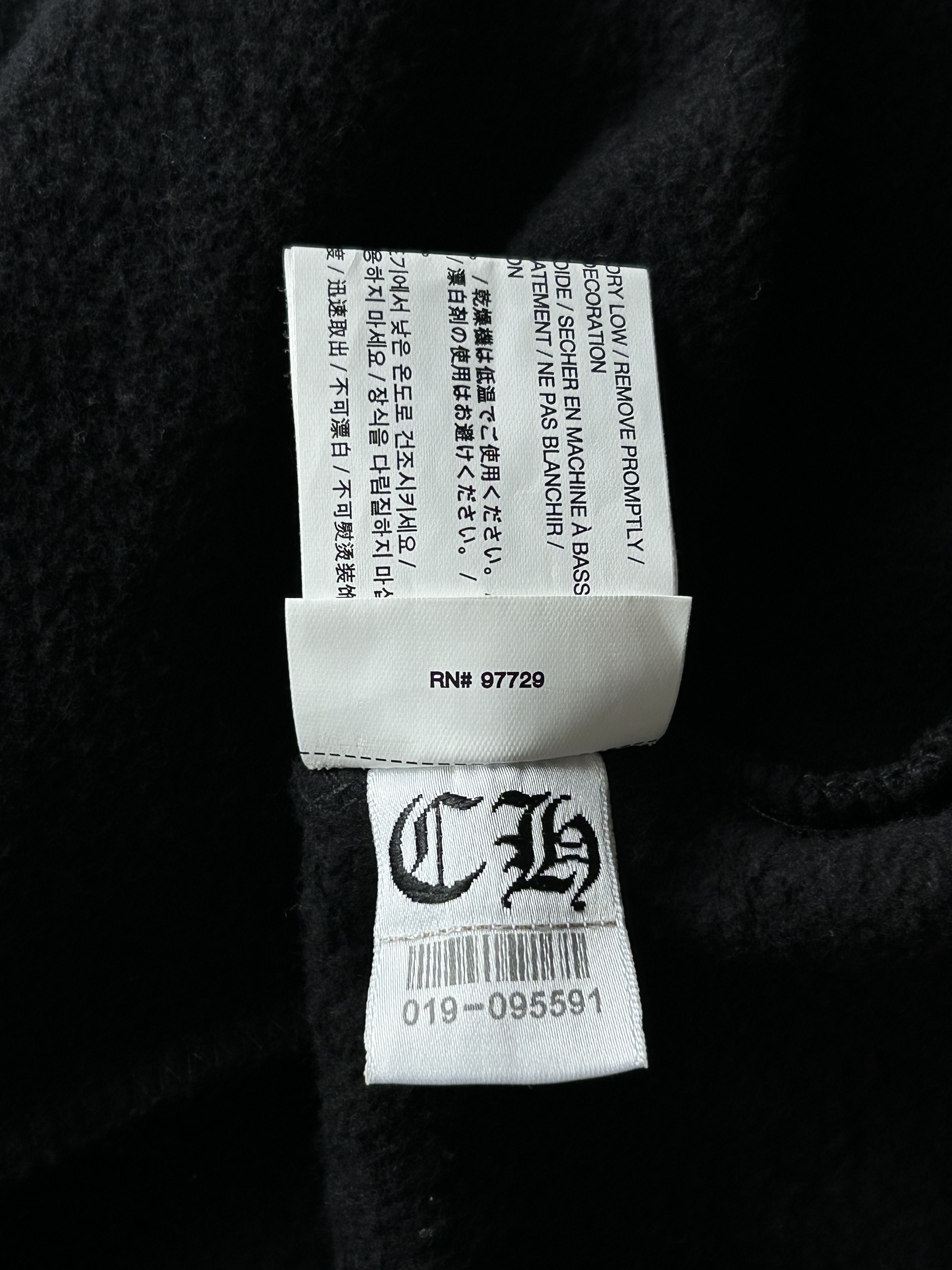 Chrome Hearts Bella Hadid Black & White Horseshoe Logo Striped Hoodie Size XS / US 0-2 / IT 36-38 - 6 Thumbnail