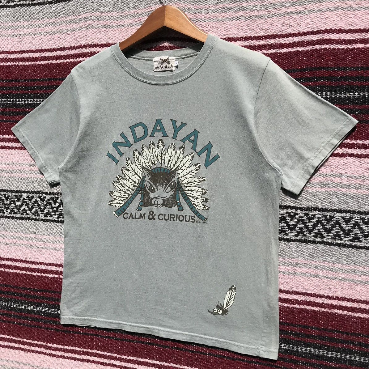 Japanese Brand × Vintage Vintage Wachifield Cat Indayan Tee Wachifield Size US S / EU 44-46 / 1 - 3 Thumbnail
