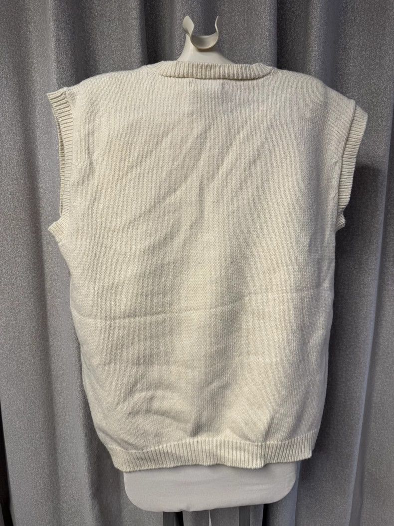 Our Legacy our legacy Beige yin and yang pattern knitted vest 2505-Nex Size US XL / EU 56 / 4 - 2 Thumbnail