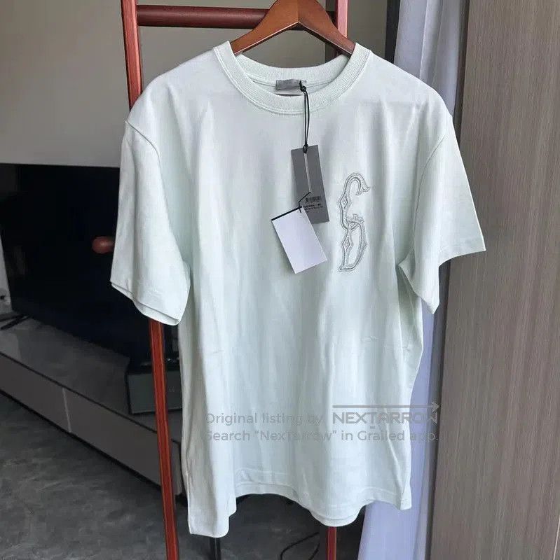 Dior Dior Men's Green Cotton T-Shirt for Spring . Size US L / EU 52-54 / 3 - 1 Thumbnail