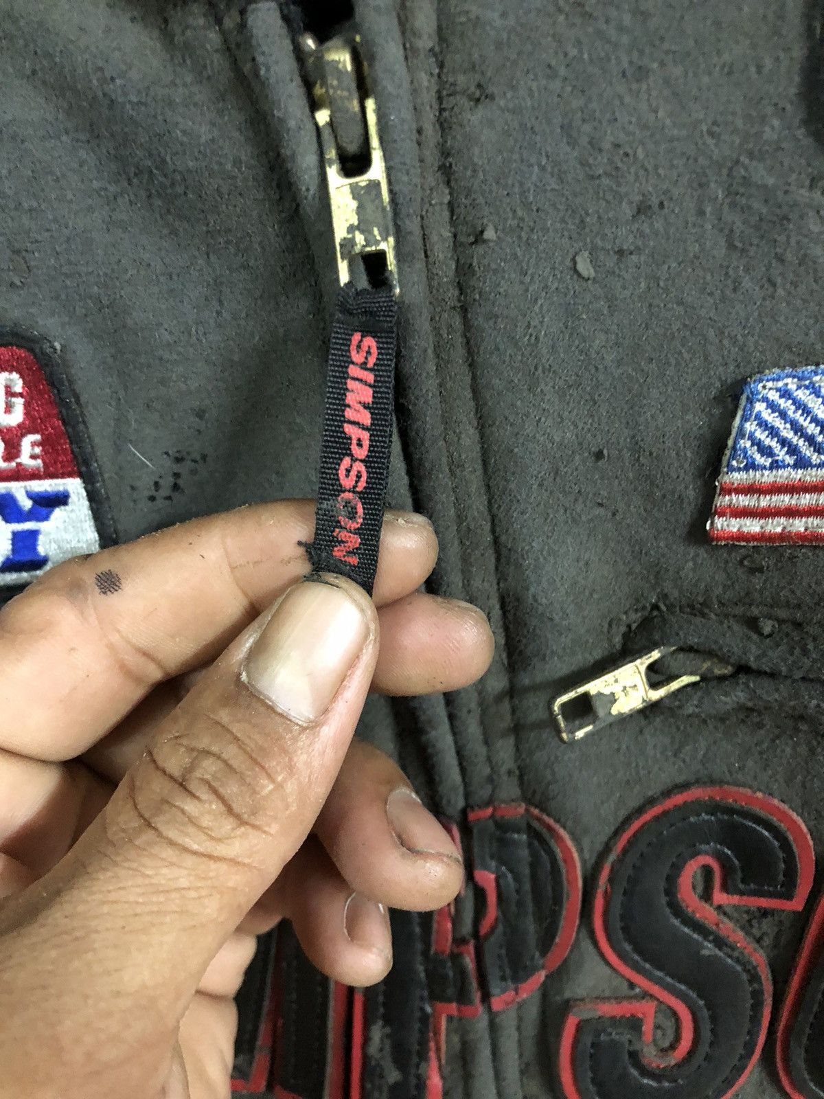 Designer × The Simpsons × Vintage Vintage Y2K Simpson Rider Motorsport Safety Jacket Size US M / EU 48-50 / 2 - 5 Thumbnail