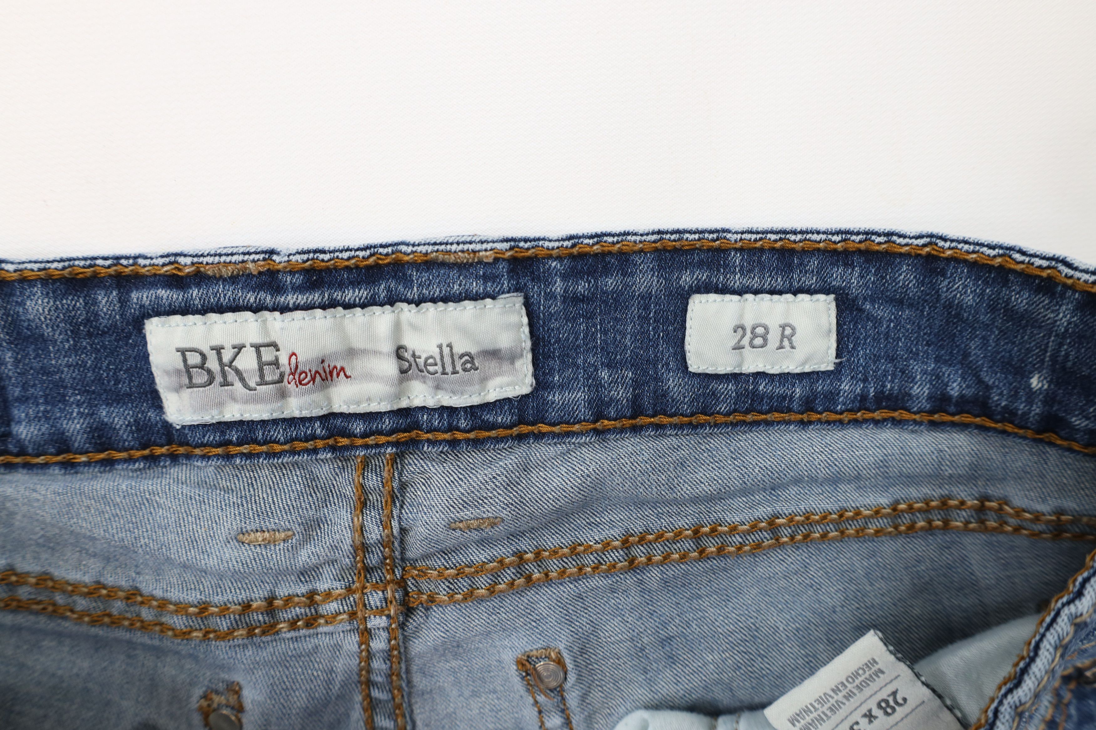 Vintage Buckle BKE Stretch Thick Stitch Skinny Leg Denim Jeans Size 28" / US 6 / IT 42 - 6 Thumbnail