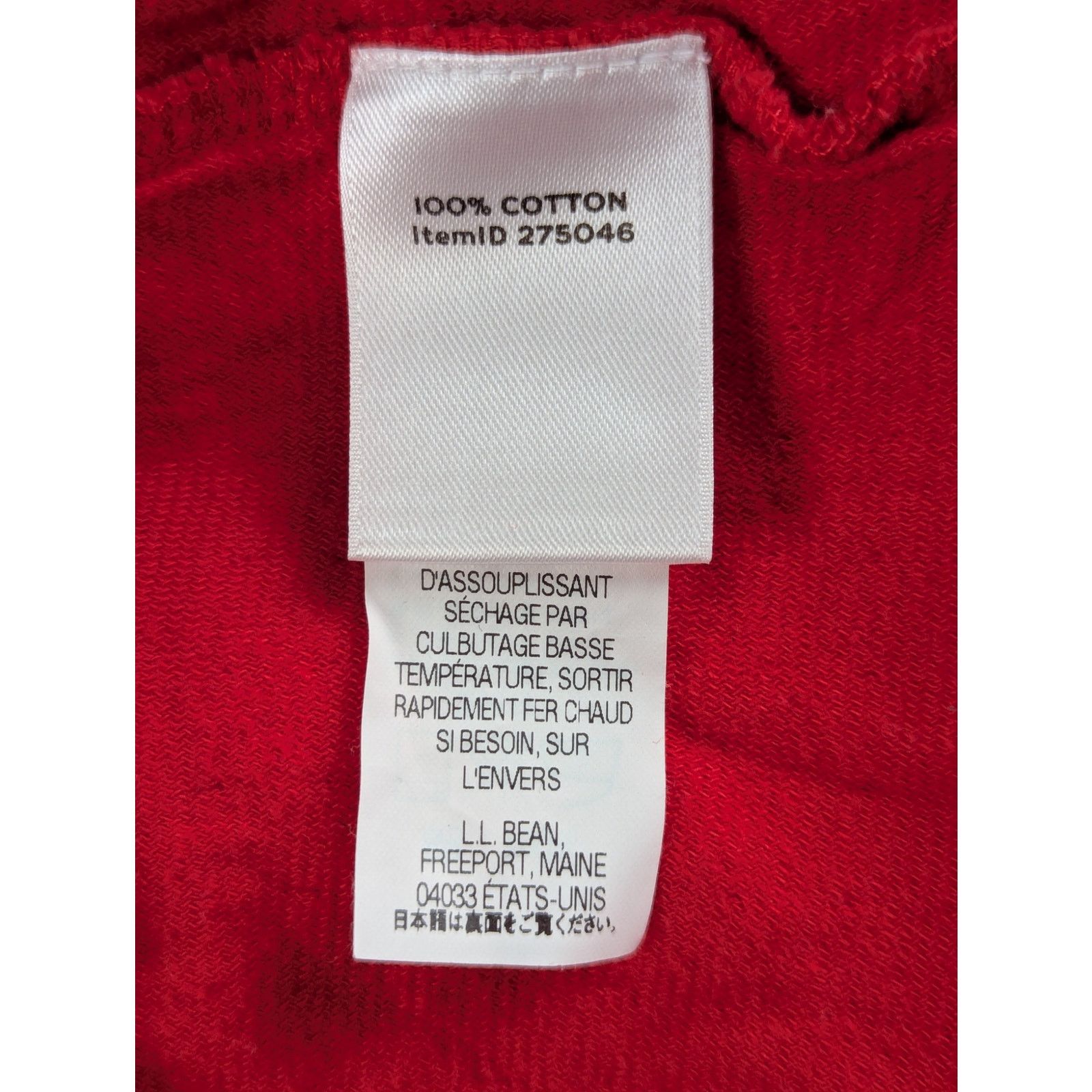 L.L. Bean LL Bean Red Pullover Sweater Classic Christmas Womens Large Size L / US 10 / IT 46 - 4 Thumbnail