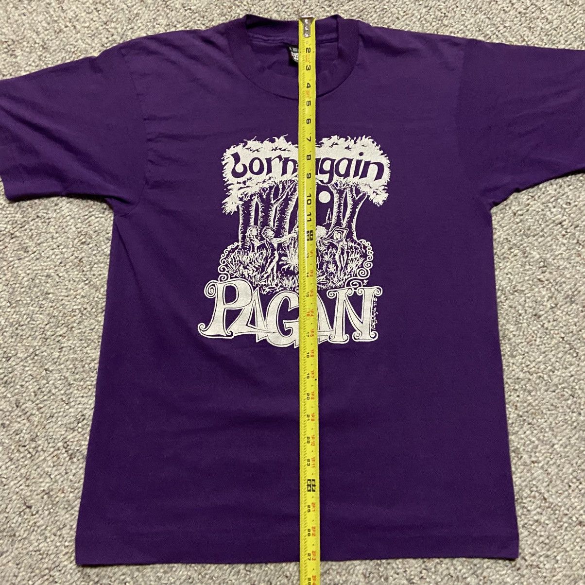 Vintage 90s 1995 Wiccan Born Again Pagan shirt Size US L / EU 52-54 / 3 - 4 Thumbnail