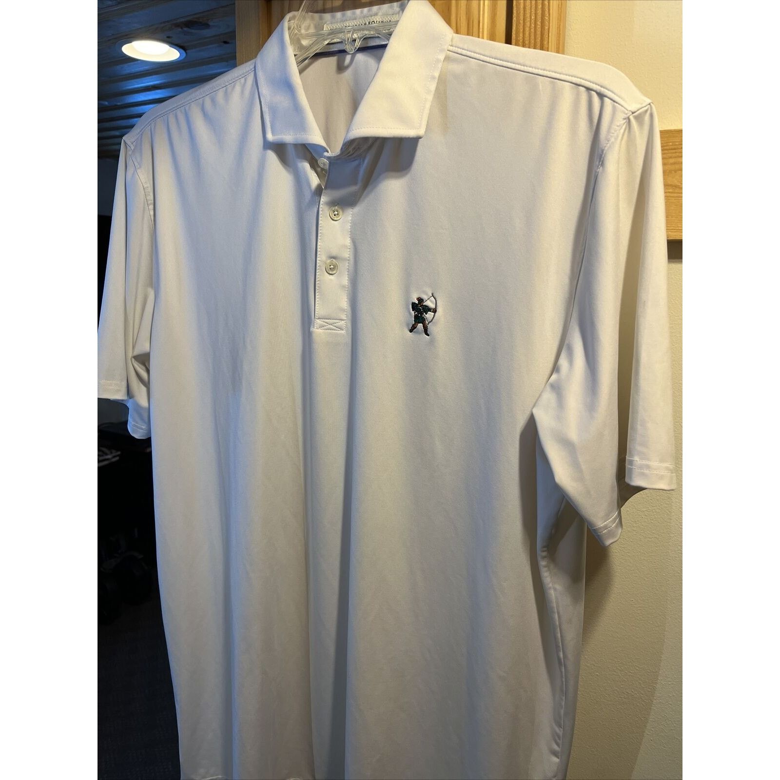 Other Holderness & Bourne Mens XL White Polyester Blend Polo Shirt Size US XL / EU 56 / 4 - 8 Thumbnail