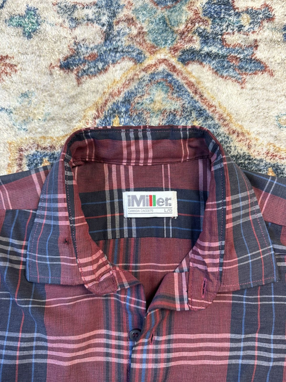 Vintage Vintage 80s Miller Plaid Button-up Shirt Large Size US L / EU 52-54 / 3 - 3 Thumbnail