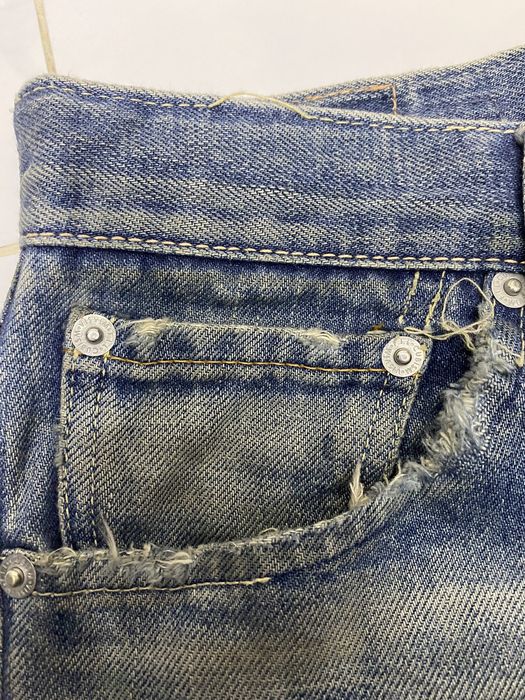 Visvim VISVIM 03D3 DISTRESSED DAMAGE DENIM JEANS | Grailed