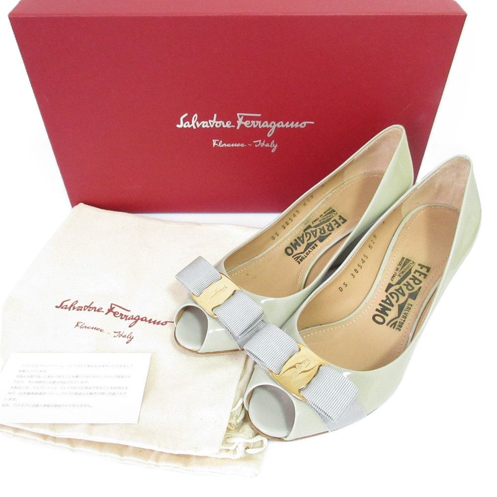 Salvatore Ferragamo Salvatore Ferragamo SISSI wedge pumps Leather Shoes DUTY FREE for USA