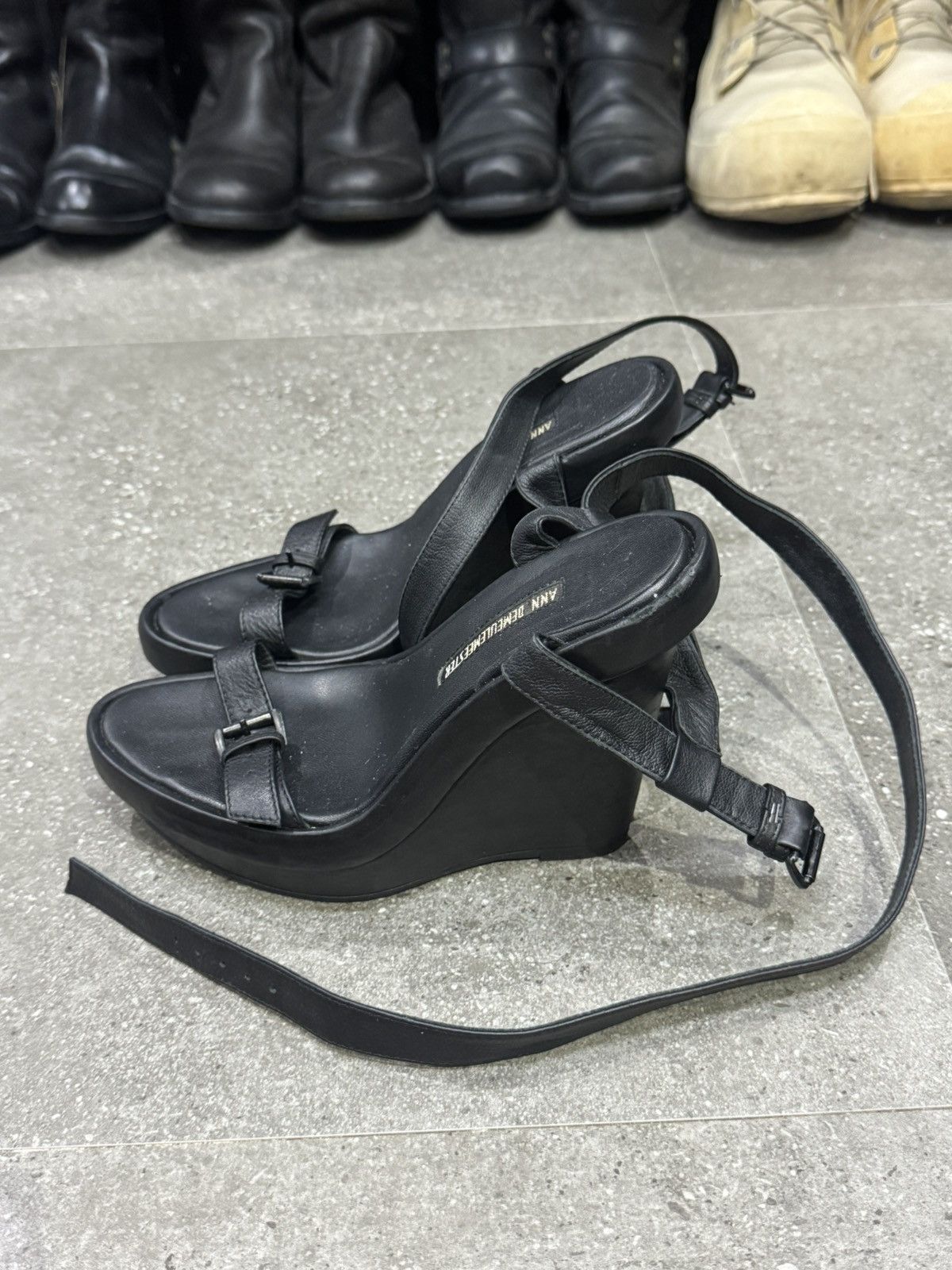 Ann Demeulemeester Ann Demeulemeester Platform Ankle Strap Sandals Size US 5 / IT 35 - 15 Thumbnail
