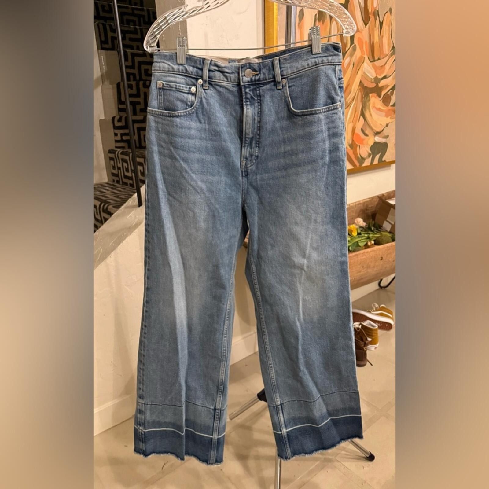Everlane NWT Everlane Way High Sailor Jeans High Rise Wide Leg 30 Size 30" / US 8 / IT 44 - 1 Thumbnail