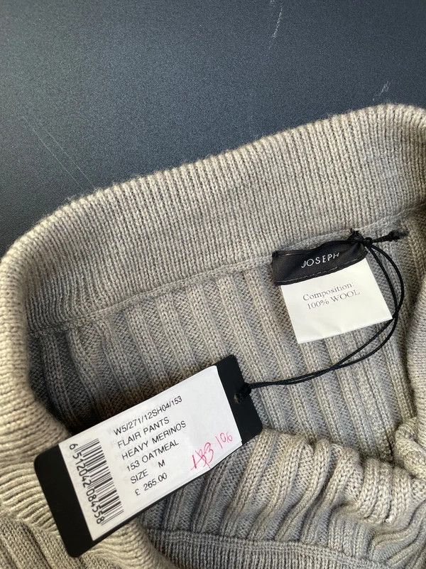 Joseph Joseph Flair Pants Heavy Merinos – Oatmeal Wool, Size M Size 27" / US 4 / IT 40 - 5 Thumbnail