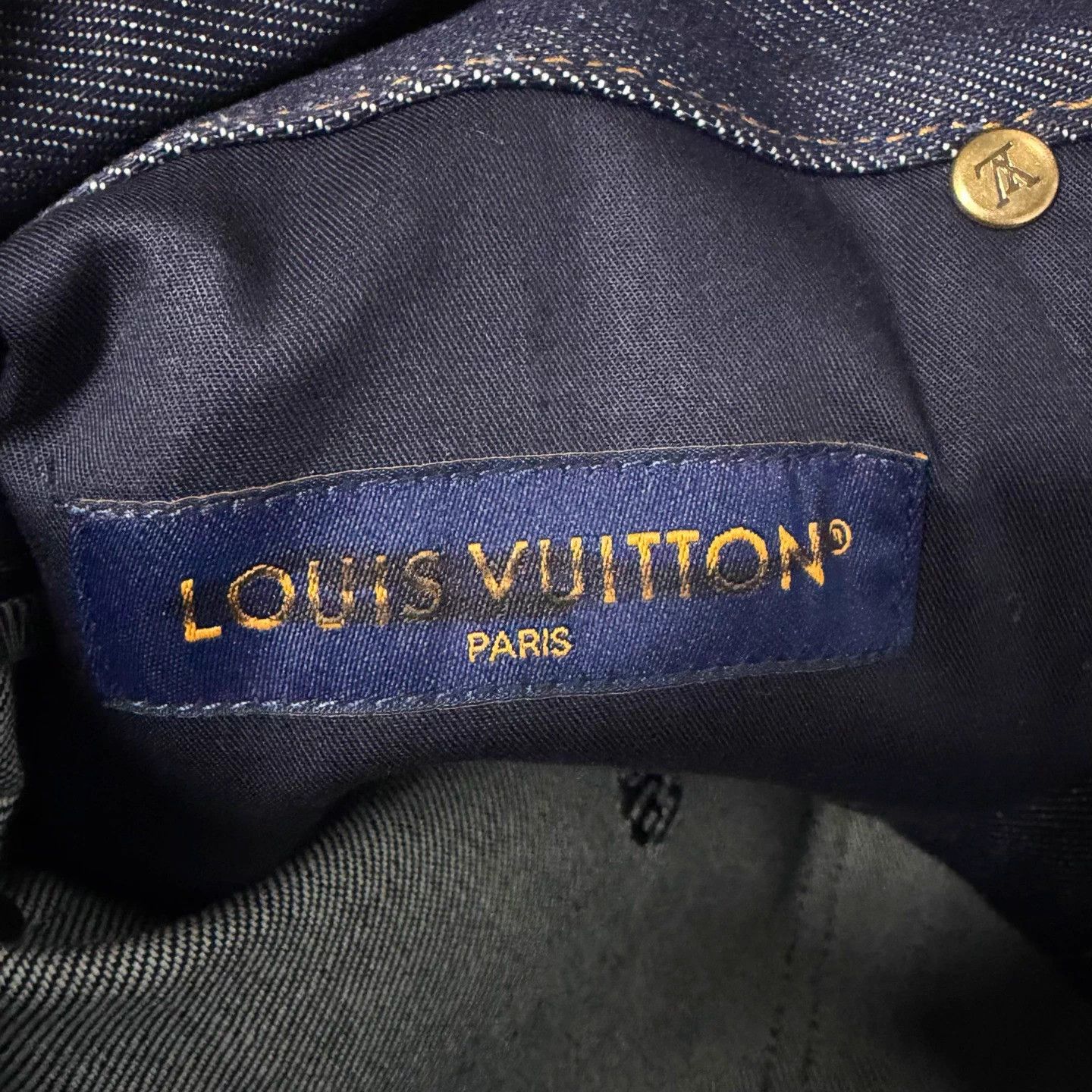 Louis Vuitton LV x Pharrell SS24 Embroidered Pearl Button Flare Jeans 33 Size US 33 - 5 Thumbnail