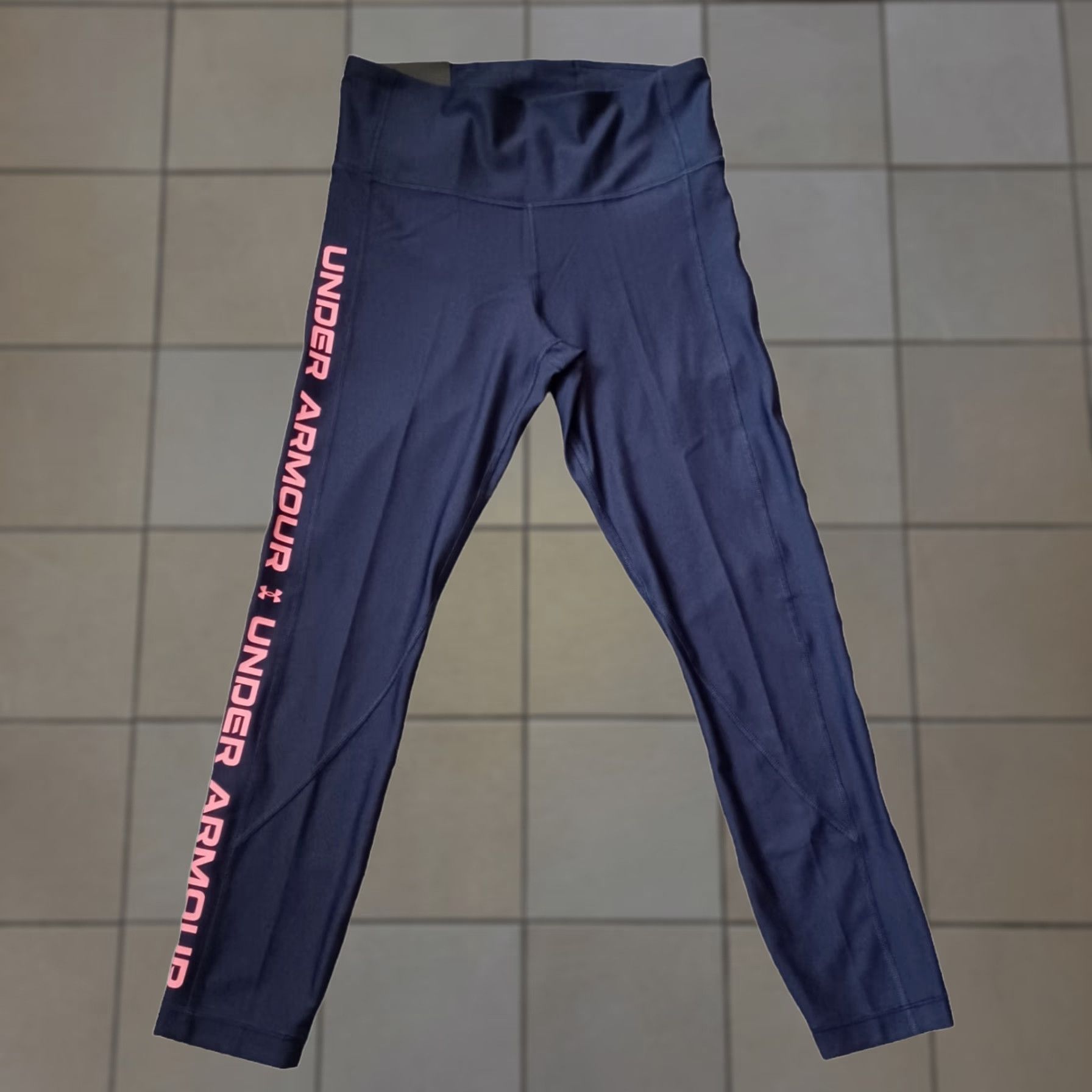 Under Armour Under Armour Womens Leggings M Blue High Rise Ankle Crop Compression NWT 27 in Inseam 24 in Capri Logo Breathable Stretch Easy Care Size 32" / US 10 / IT 46 - 1 Thumbnail