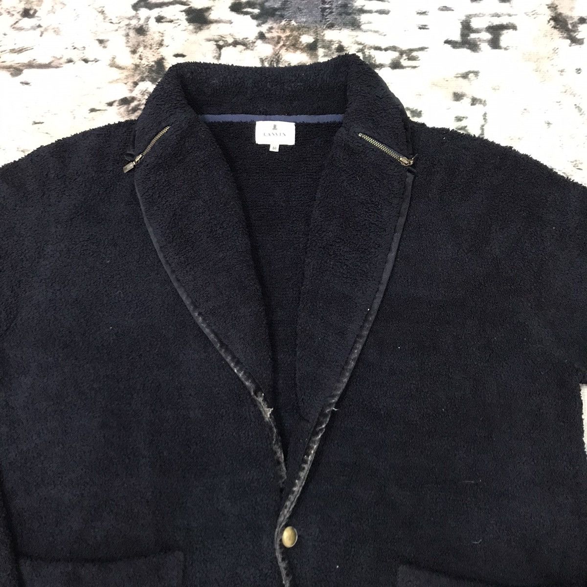 Designer × Japanese Brand × Lanvin Lanvin Open Neck Fleece Jacket Size US M / EU 48-50 / 2 - 2 Thumbnail