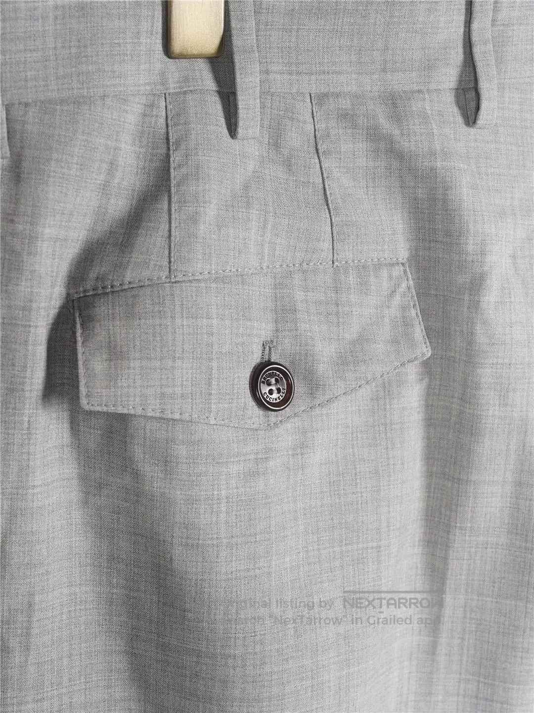 Brunello Cucinelli Brunello Cucinelli Gray Wool Trousers. Size US 36 / EU 52 - 7 Thumbnail