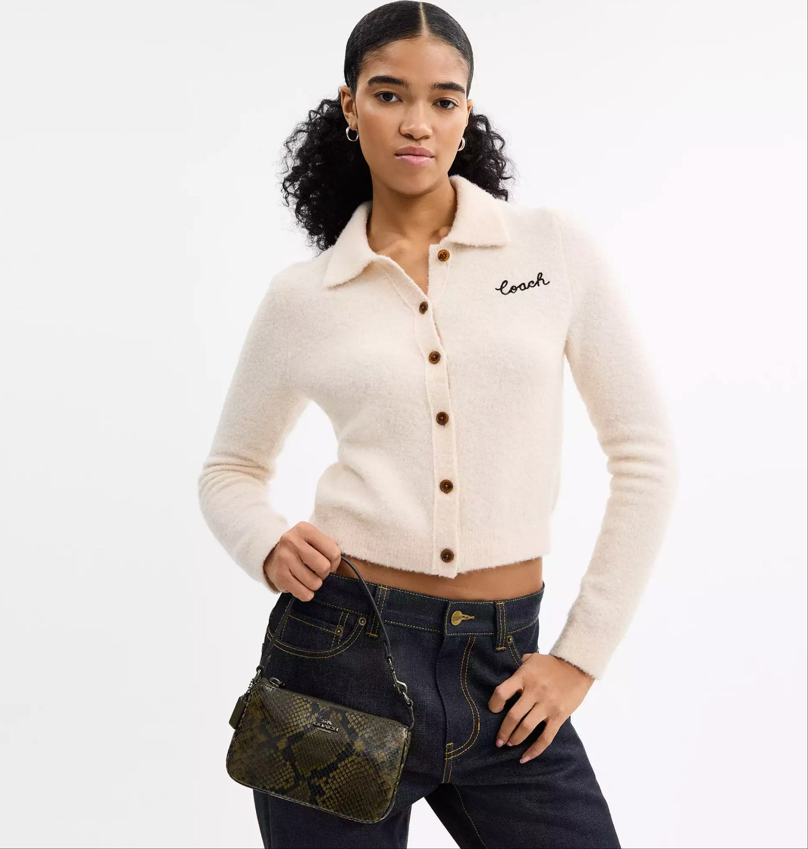 Coach Nolita 19 With Snake Print CCF62 Size ONE SIZE - 8 Thumbnail
