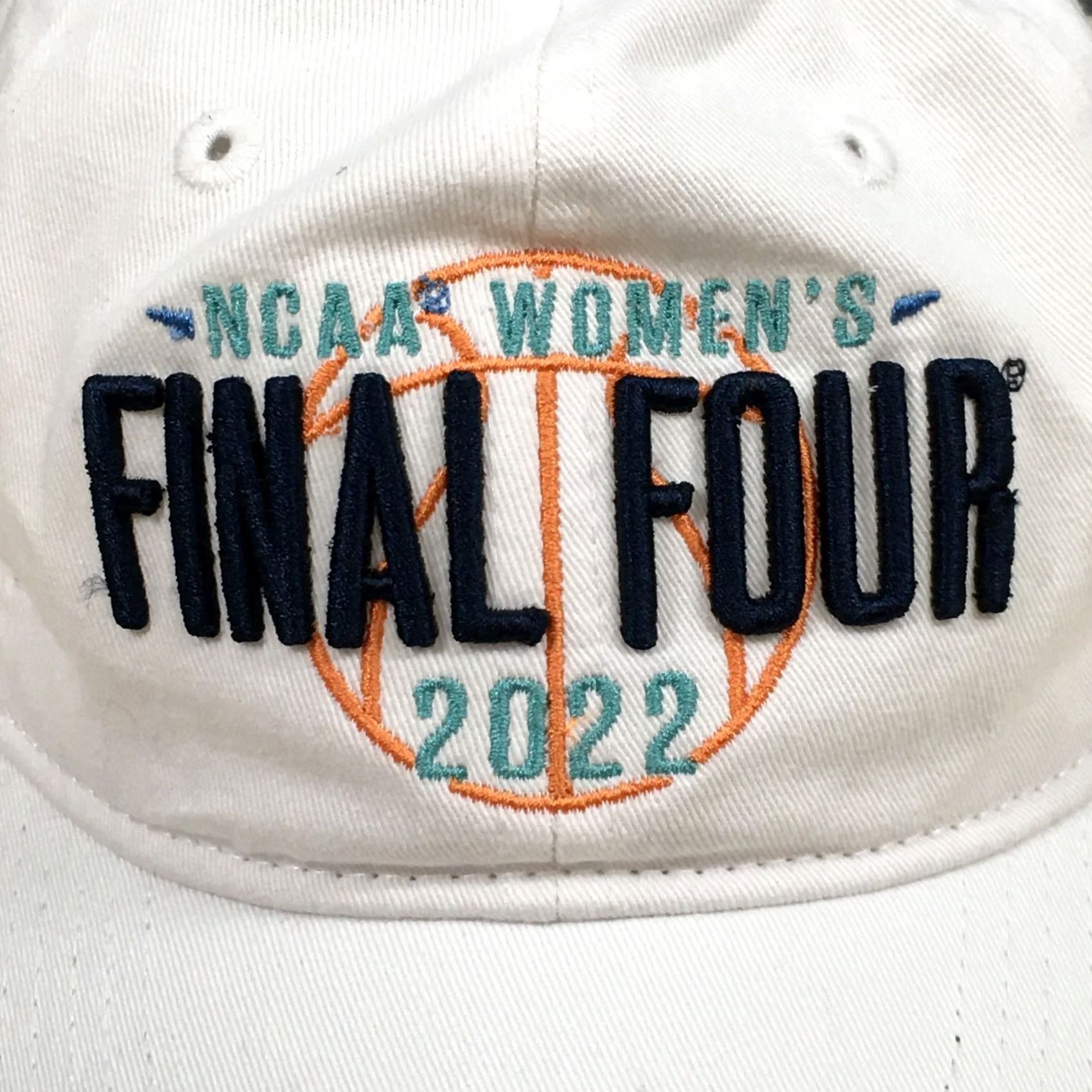 NCAA NCAA Womens Final Four 2022 Gear Baseball Cap Unisex White OSFA Embroidered Logo Size ONE SIZE - 3 Thumbnail