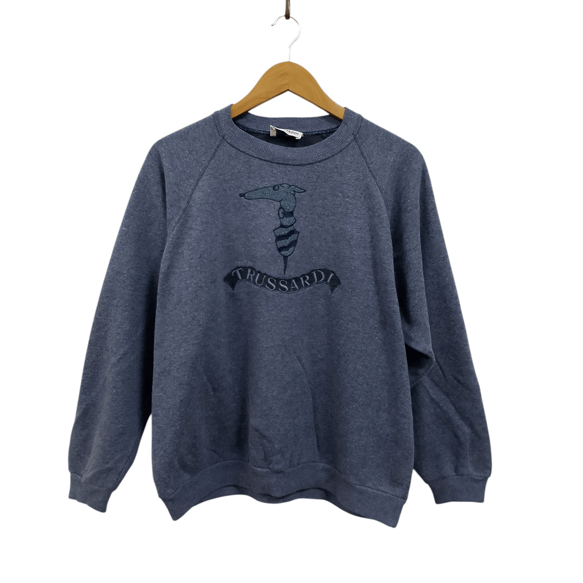 Vintage Trussardi Embroidered Logo Sweatshirt