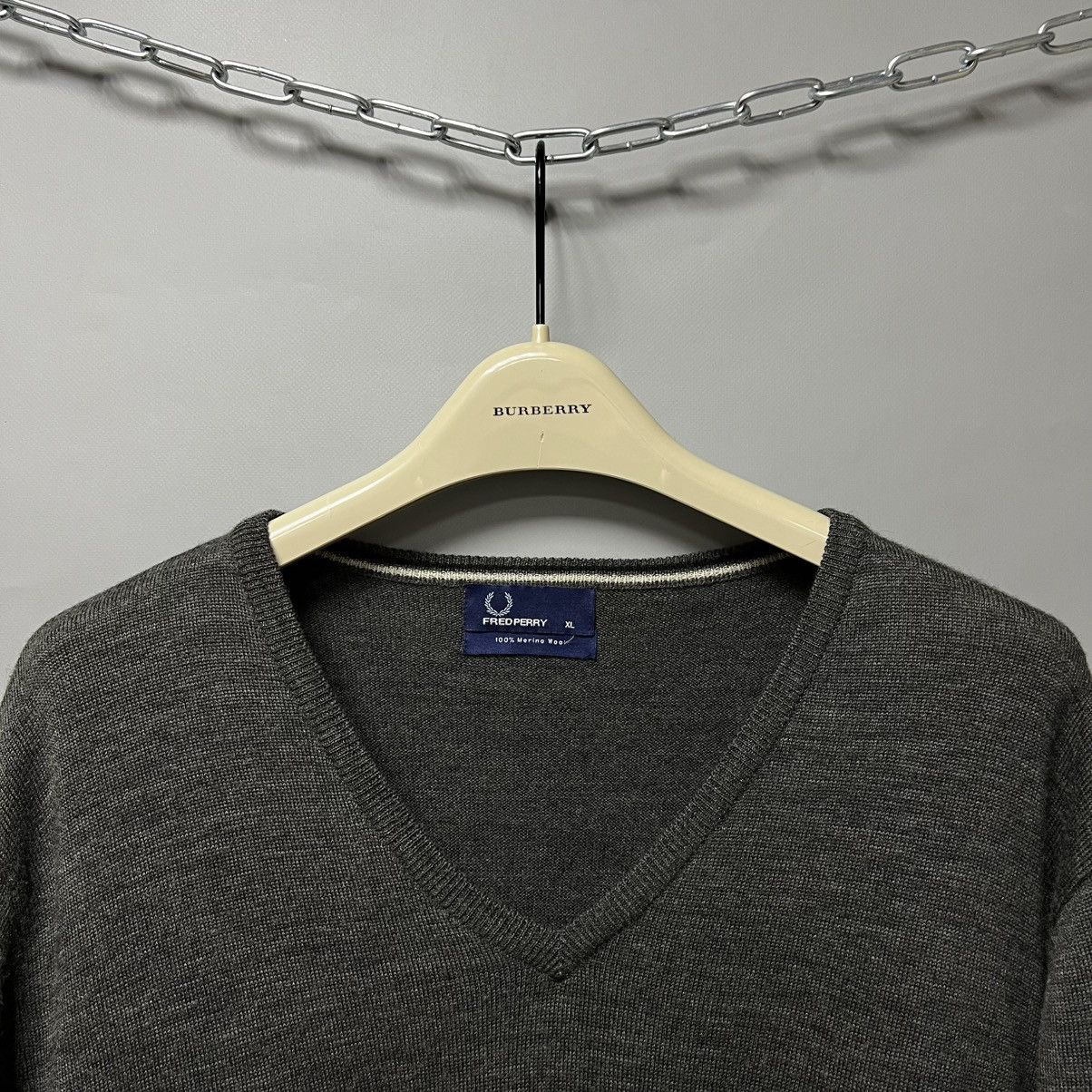 Fred Perry Fred Perry 100% Merino Wool Sweater Men’s Size US XL / EU 56 / 4 - 2 Thumbnail