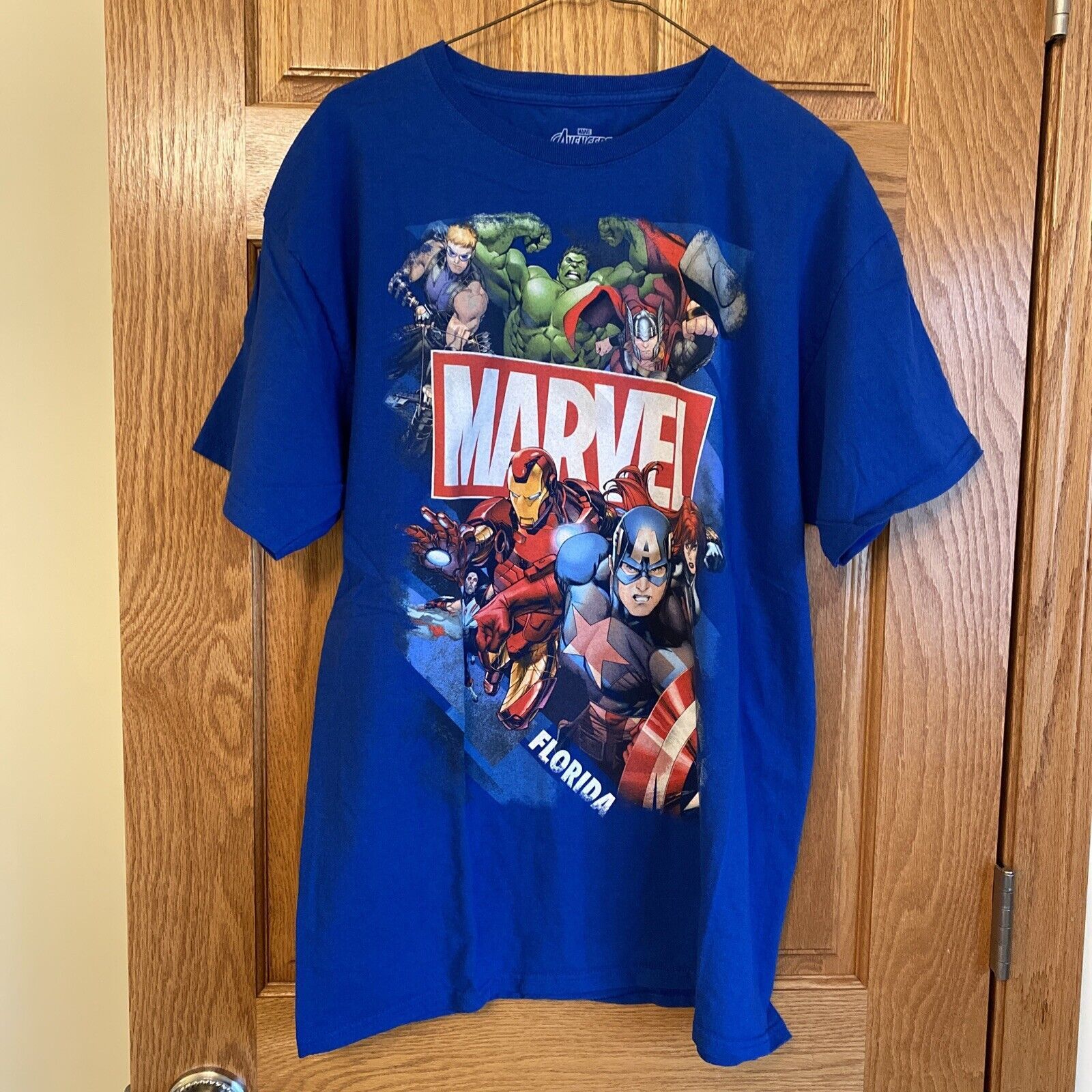 Marvel Comics Marvel Avengers Florida T-Shirt Tee Adult Size Large Blue Size US L / EU 52-54 / 3 - 1 Thumbnail