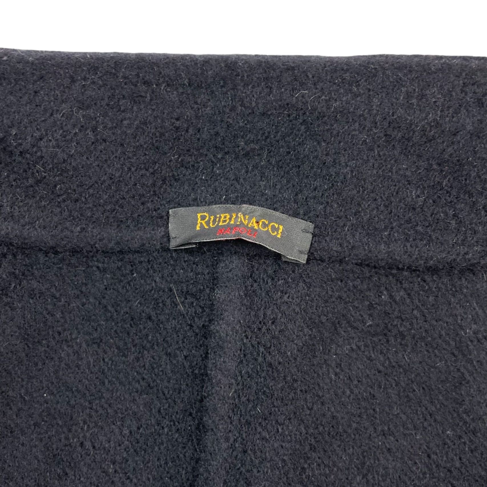 Apolis Rubinacci Napoli Men’s Pea Coat Navy Blue 46L Cashmere Double Breasted Italy Coat Mens Size US S / EU 44-46 / 1 - 3 Thumbnail