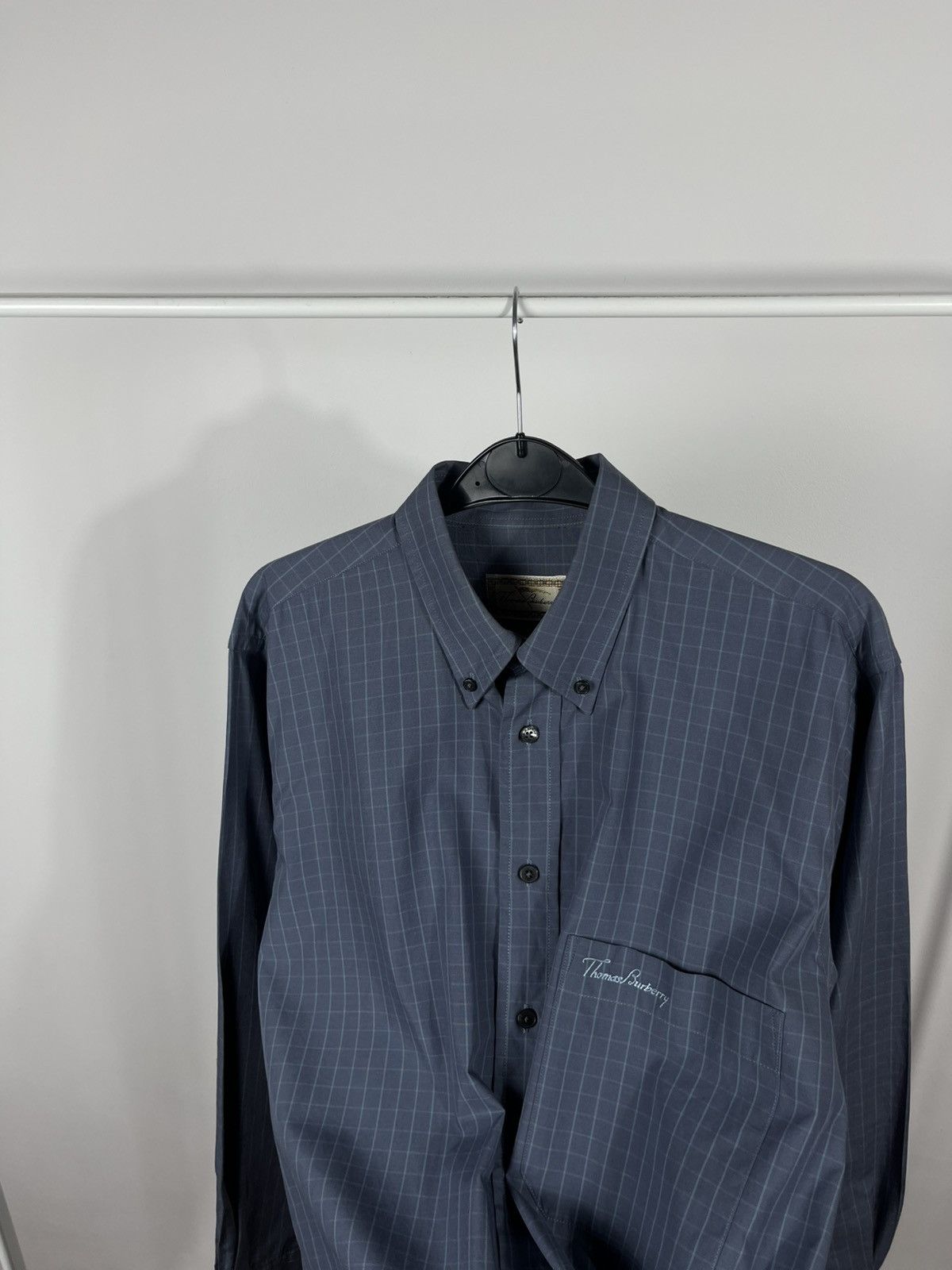 Other Thomas Burberry Blue Check Button-Up Shirt Size M Size US M / EU 48-50 / 2 - 10 Thumbnail
