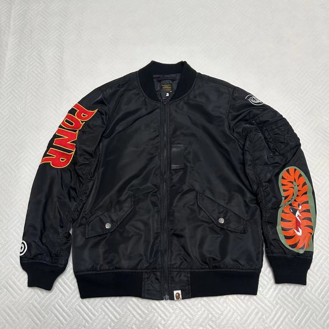 Bape BAPE SHARK MA-1 JACKET Size US M / EU 48-50 / 2 - 1 Thumbnail