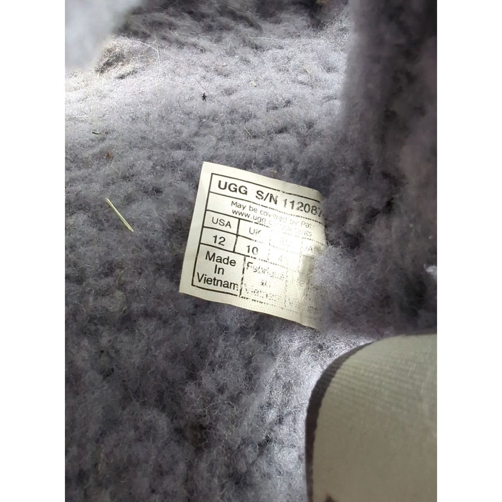 Ugg UGG Oh Fluffita Platform Slipper Women’s Size 12 43 Grey Shearling Strap Back Slides Size US 12 / IT 42 - 7 Thumbnail