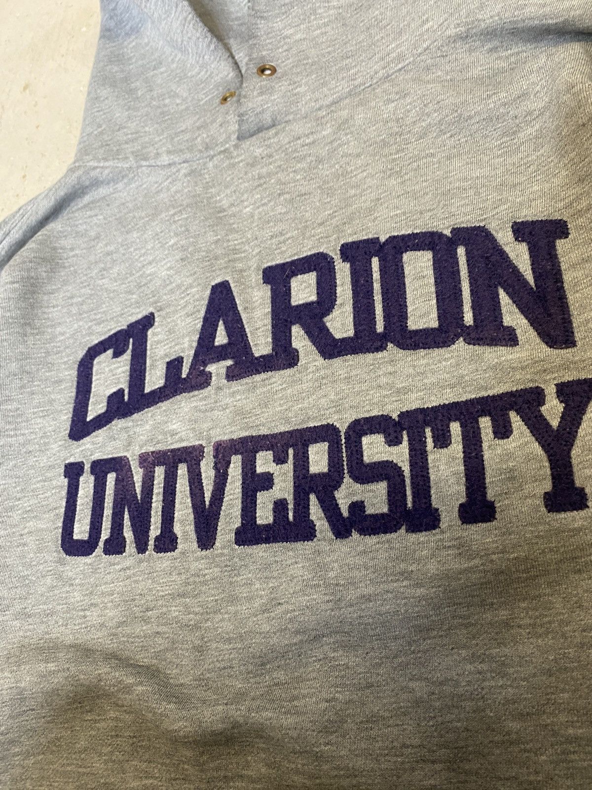 Jansport × Vintage Vintage 2000s clarion university faded boxy hoodie Size US XL / EU 56 / 4 - 2 Thumbnail