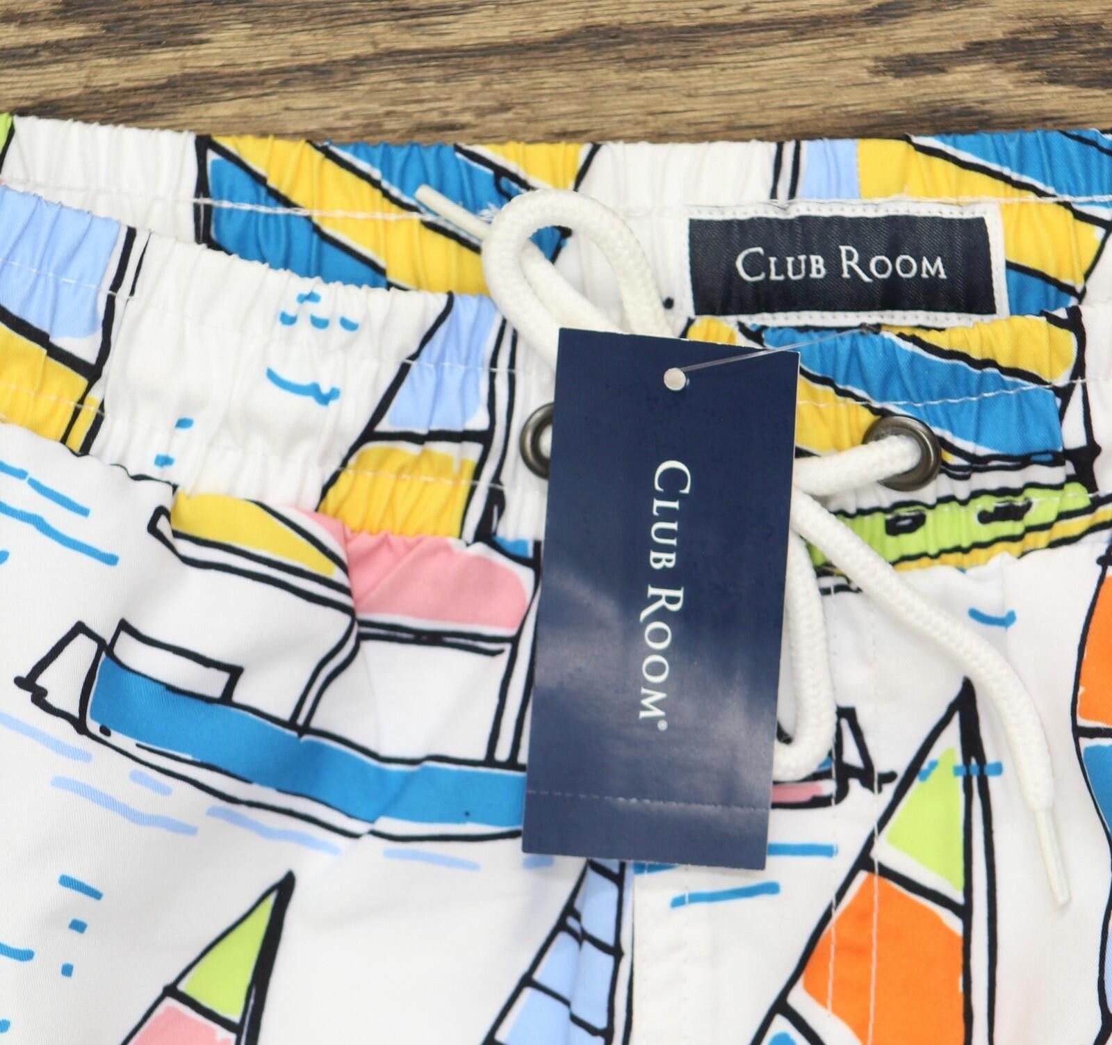 Club Room Nwt Club Room Sketch 7" Board Shorts Bright White Multi S Size US 30 / EU 46 - 3 Thumbnail