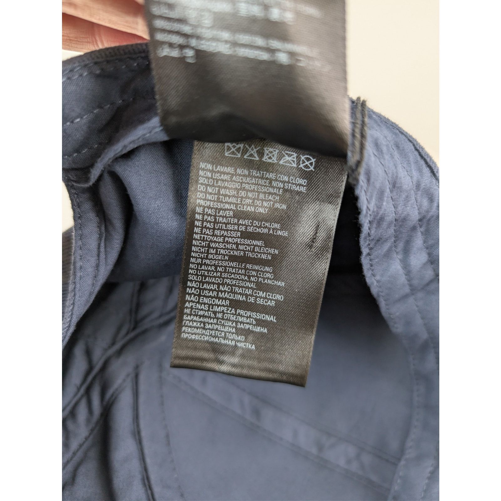 Balenciaga o1rshd1 Q:2 / Size: L / 3B Stencil Baseball Cap / Hat Blue Size ONE SIZE - 11 Thumbnail