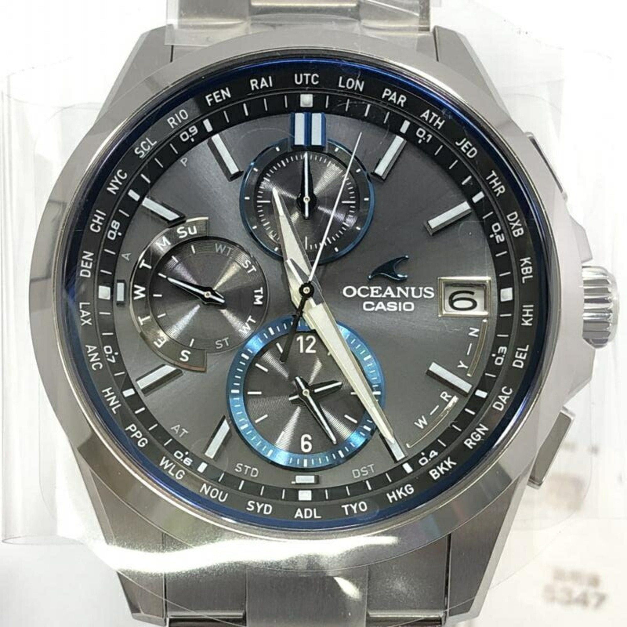 image of Casio Oceanus Watch Ocw-T2600-1Ajf Solar in Blue, Women's