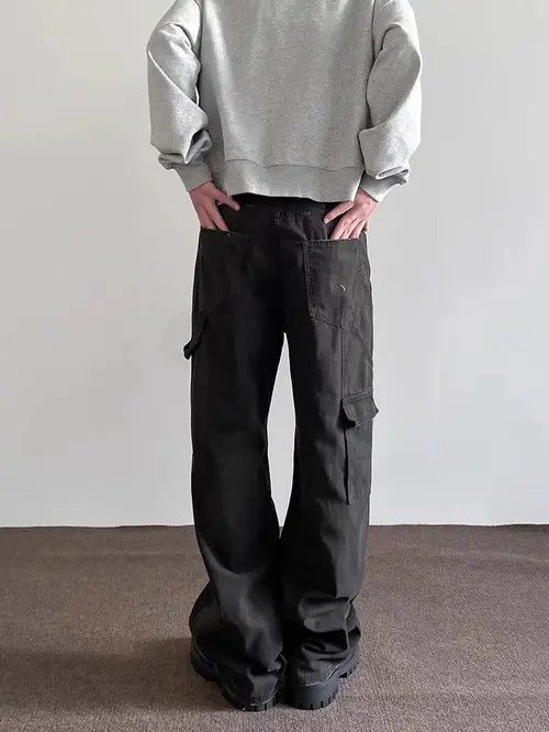 Japanese Brand × Vintage Retro washed distressed cargo trousers Size US 32 / EU 48 - 3 Thumbnail