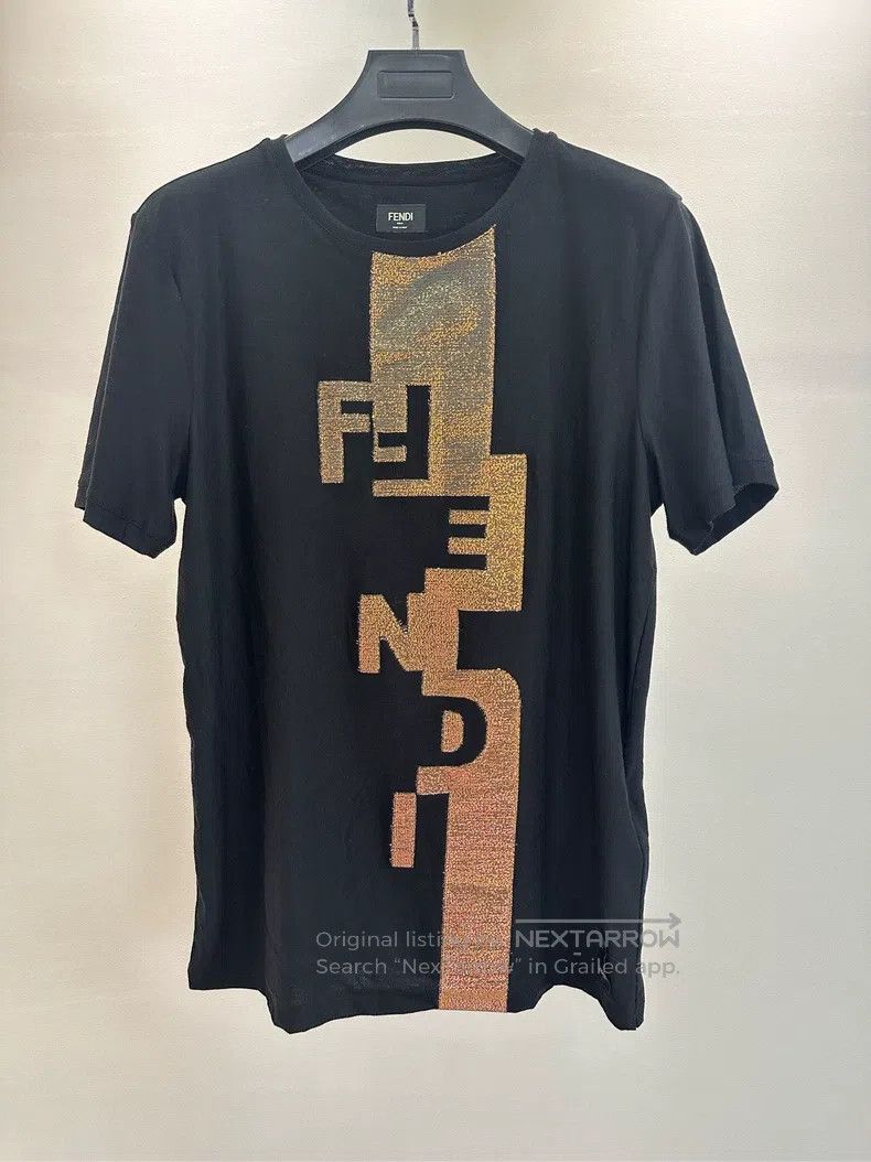 Fendi Fendi Pattern printed round neck short-sleeve T-shirt Size US XL / EU 56 / 4 - 1 Thumbnail
