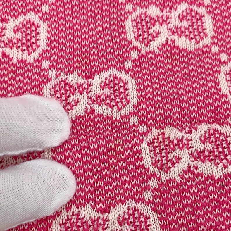 Gucci Gucci Pink logo jacquart full printed wool round neck shor Size XS / US 0-2 / IT 36-38 - 9 Thumbnail