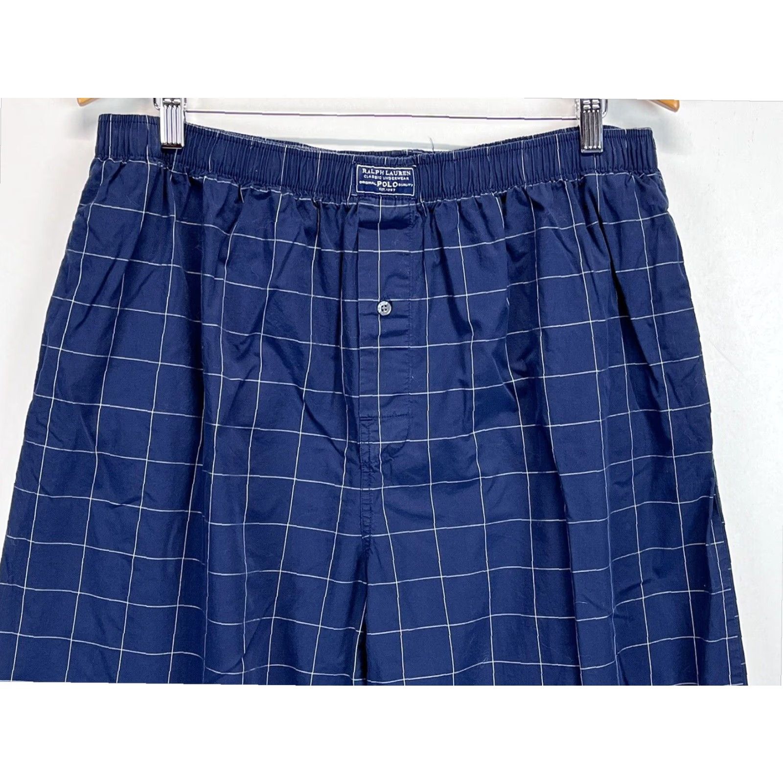 Vintage Ralph Lauren Mens Polo Extra Large XL Pajama Lounge Pants Navy Comfort Size US XL / EU 56 / 4 - 2 Thumbnail