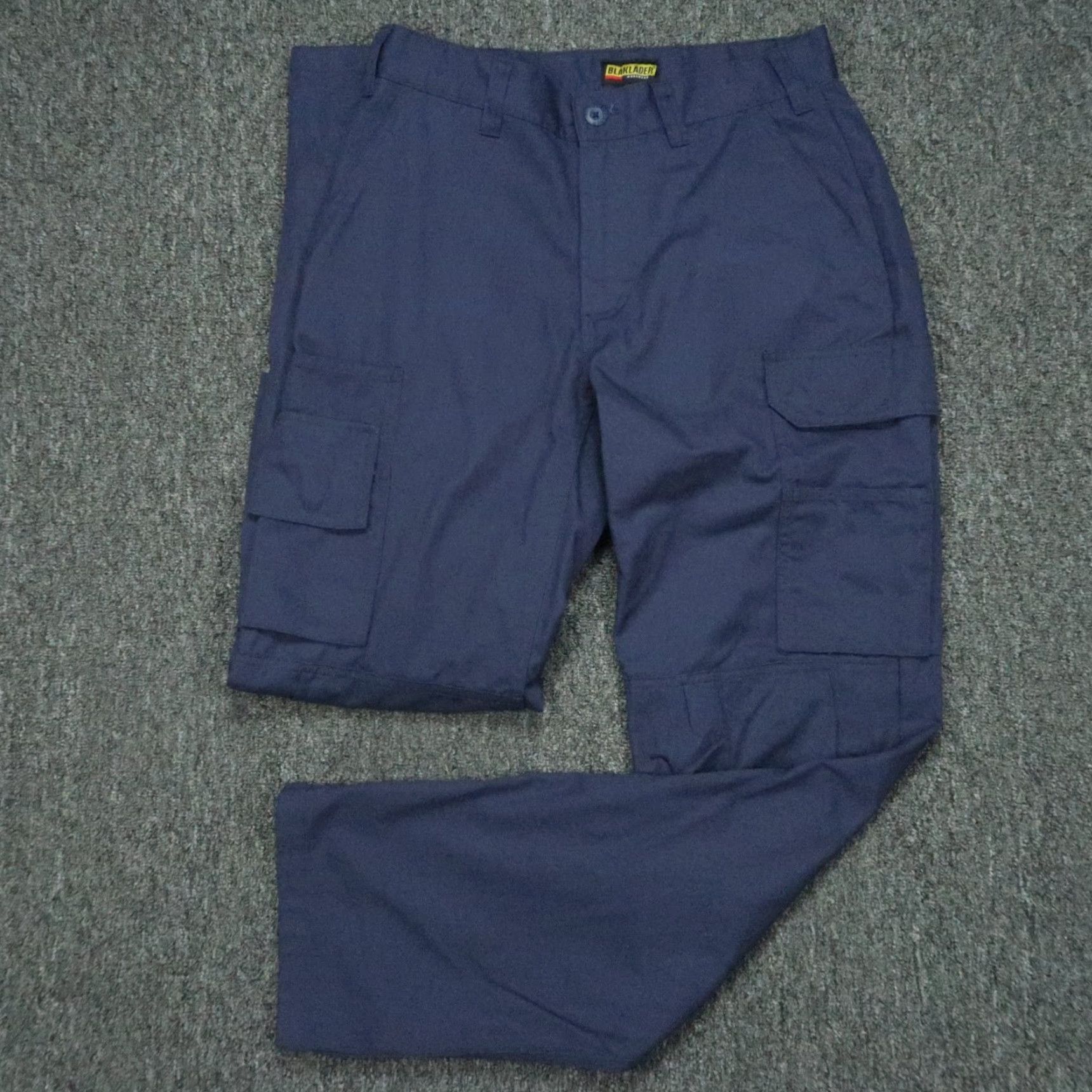 Vintage Blaklader Pants Men 30x32 Blue Cargo Canvas Workwear Utility Pants Size US 30 / EU 46 - 2 Thumbnail