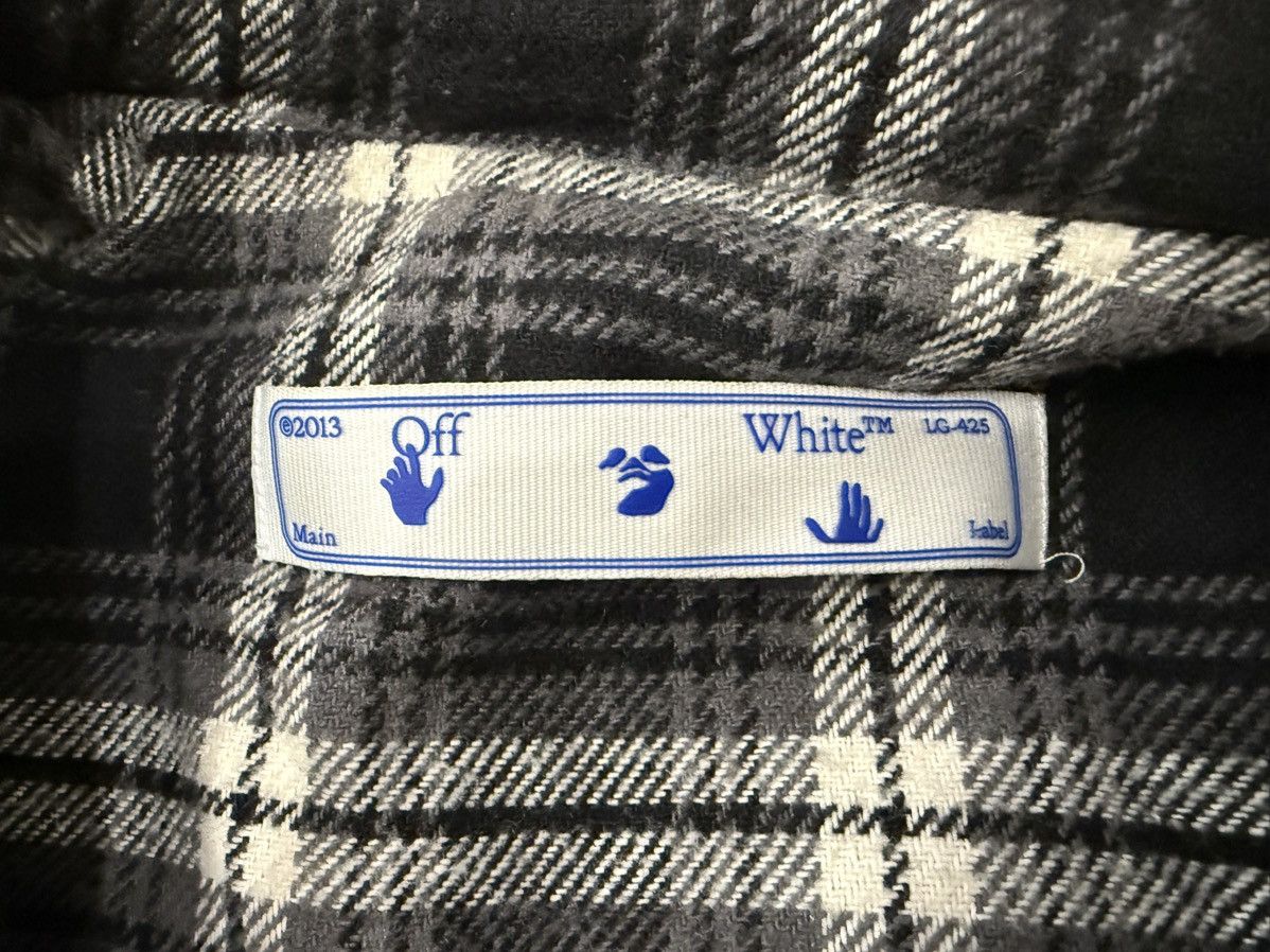 Off-White Off-White Stencil Plaid Overshirt Size US XL / EU 56 / 4 - 9 Thumbnail
